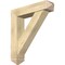 Ekena Millwork Traditional Arts and Crafts Rough Sawn Bracket w/ Offset Brace, Douglas Fir, 8"W x 36"D x 40"H BKT0806X36X40TRA03RDF - alternate 1